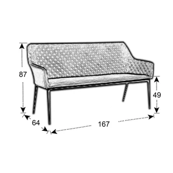 Záhradná pohovka PARIS LIKA-TEX® mokka, 3-miestna 10 Záhradná pohovka PARIS LIKA-TEX® mokka, 3-miestna 10