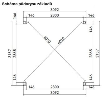 METTA oceľový prístrešok na auto 5,5 x 3,2 m 23 METTA oceľový prístrešok na auto 5,5 x 3,2 m 23
